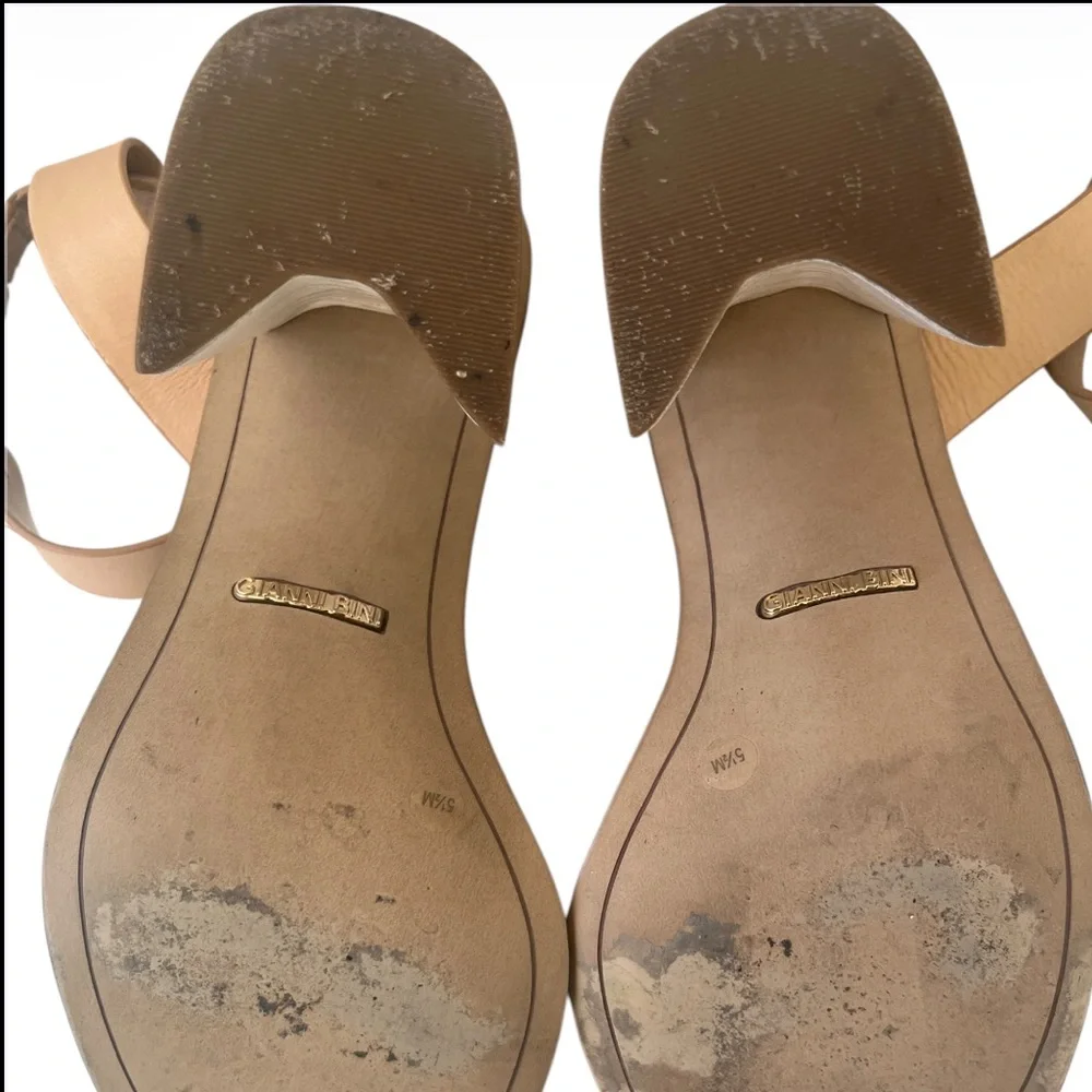 Gianni Bini Marilane Block Heel Snake Skin Print Sandals- Size 5.5M - Picture 6 of 6